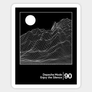 Enjoy the Silence - Depeche Mode / Minimal Graphic Artwork Magnet